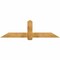 Ekena Millwork Eugene Rough Sawn Timber Gable Bracket, Western Red Cedar, 72"W x 21"H x 2"D x 6"F, 7/12 Pitch GBW072X21X0206EUG00RWR - alternate 1